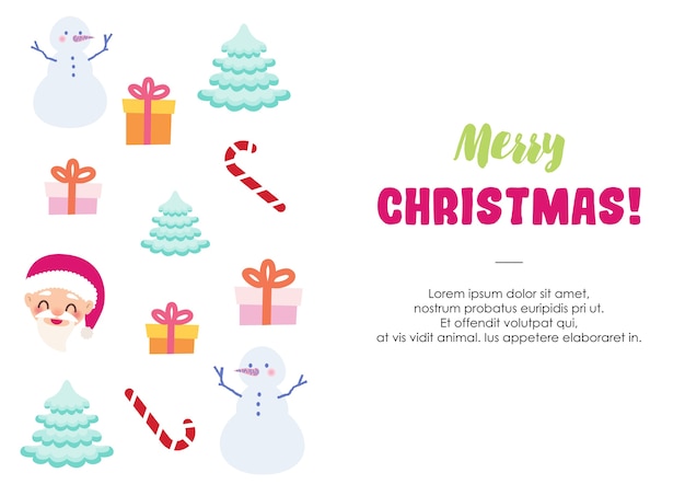 merry christmas background vector