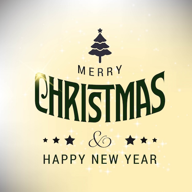 Vector merry christmas background