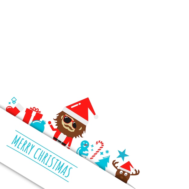 Vector merry christmas background