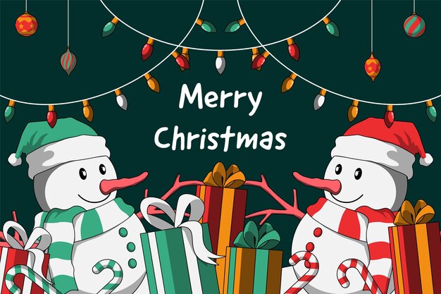 Vector merry christmas background