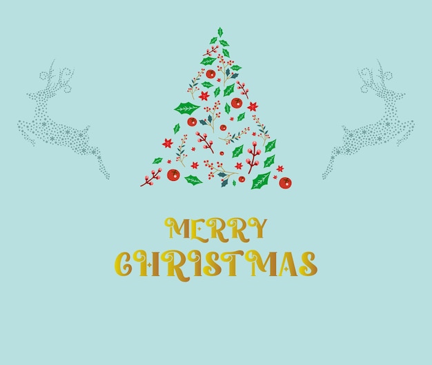 Premium Vector | Merry christmas background