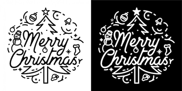 Merry Christmas Badge Design