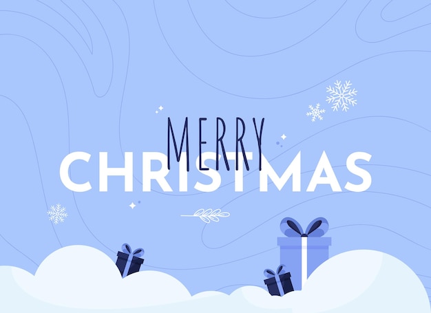 Buon natale banner illustrazione