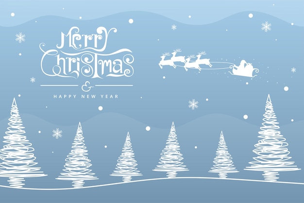 Merry christmas banner template design.