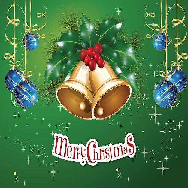 Vector merry christmas banner