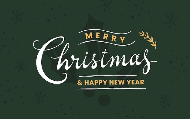 Vector merry christmas belettering tekst achtergrond. wenskaart vectorillustratie