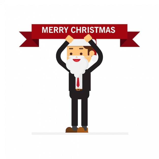 Merry Christmas businessman