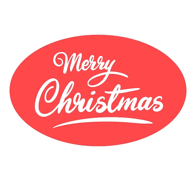 Merry christmas calligraphy handwriting