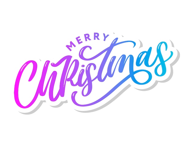 Merry christmas  calligraphy