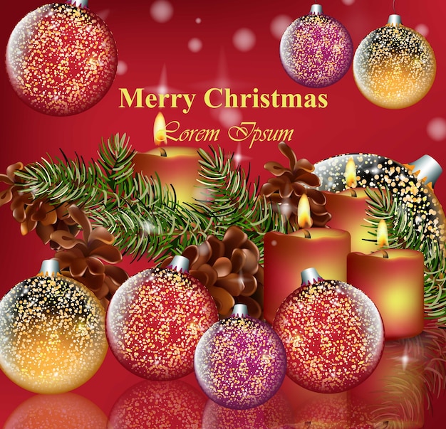 Merry Christmas card background 