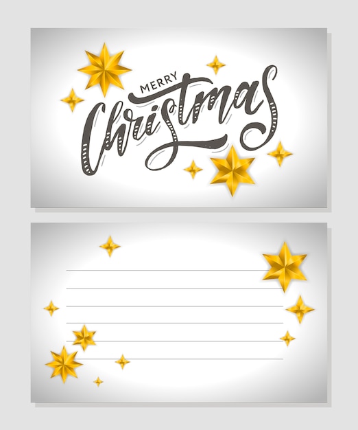 Merry christmas card decoration