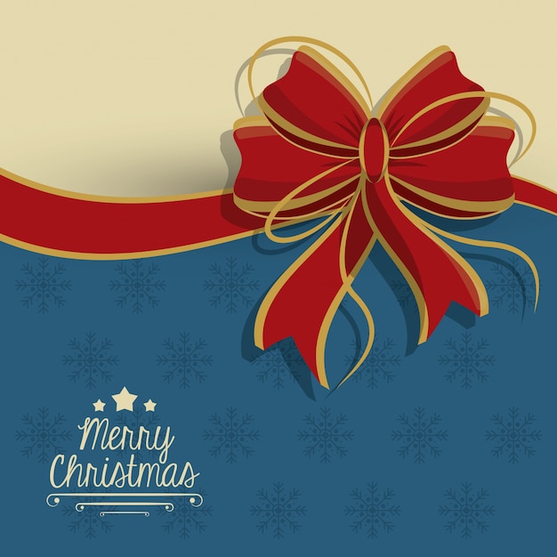 Vector merry christmas card design