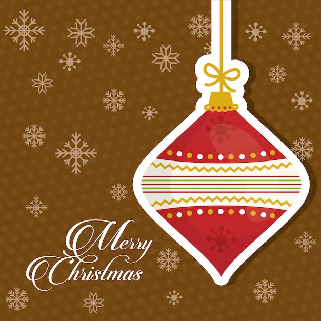 Merry christmas card design