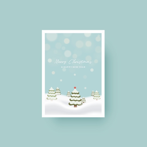 Merry Christmas Card greeting background