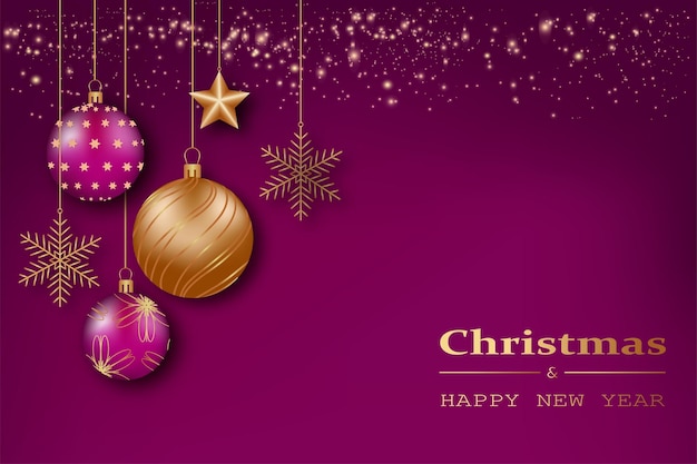 メリークリスマスカードのストックイラスト