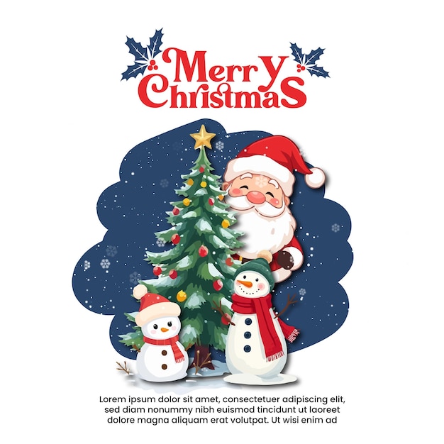 merry christmas celebration design