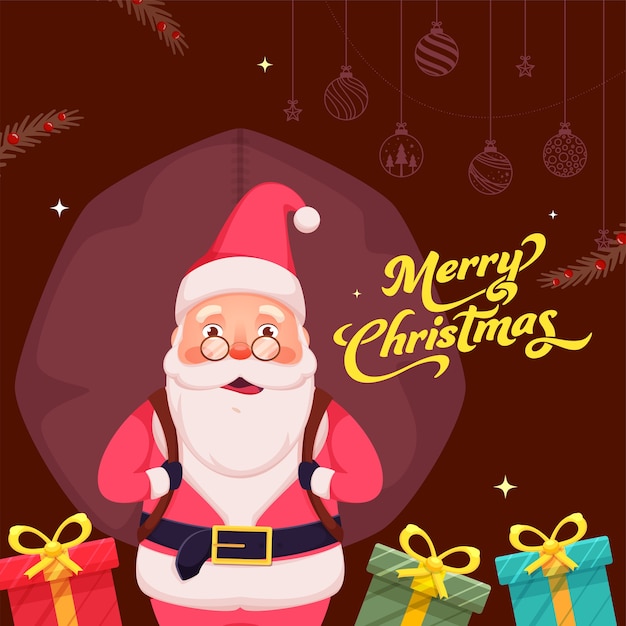 Merry Christmas Celebration Poster Design