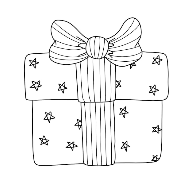 Merry Christmas Christmas elements isolated coloring page for kids