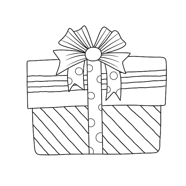 Merry christmas christmas elements isolated coloring page for kids