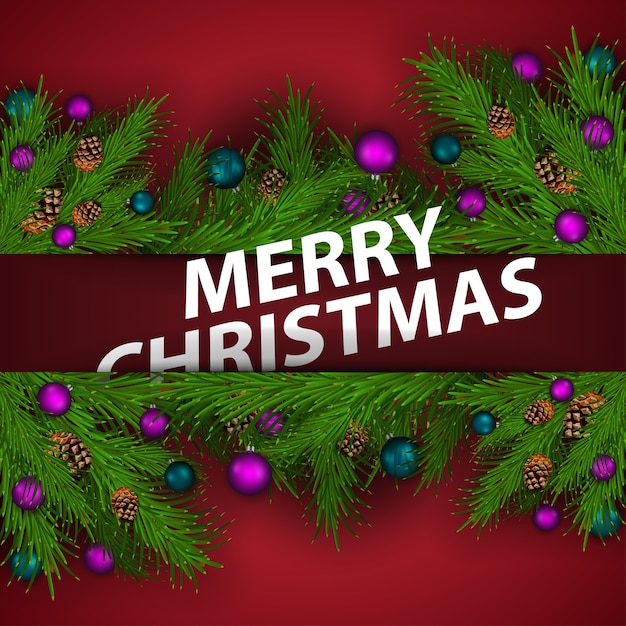 Merry christmas. christmas modern banner