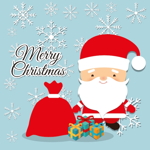 Merry christmas colorful card