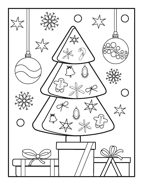 Merry Christmas coloring book for kids