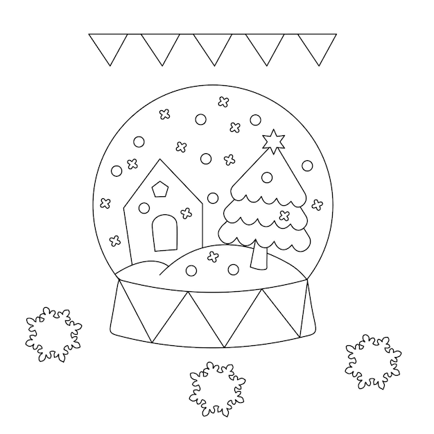 Merry Christmas coloring page