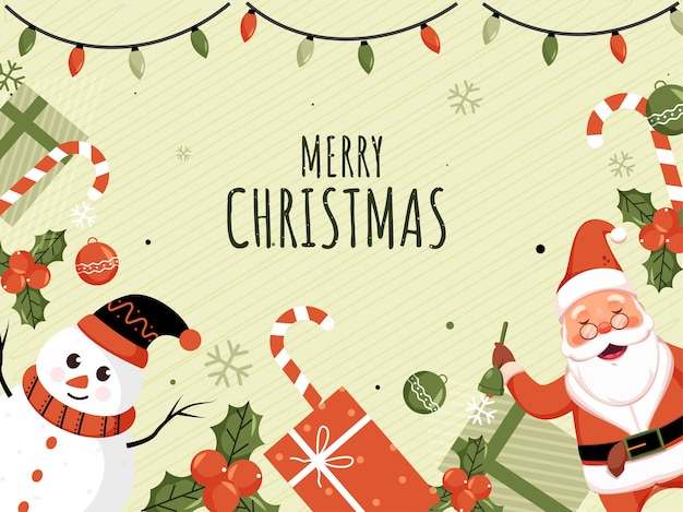 Merry christmas concept illustratie