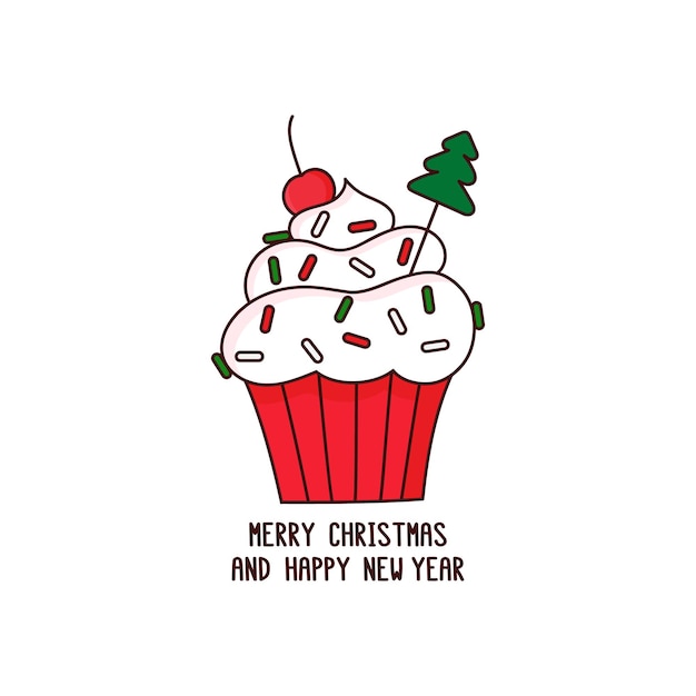 Buon natale cupcake