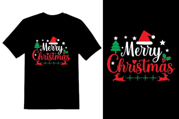 ベクトル メリークリスマスデーtシャツのデザイン