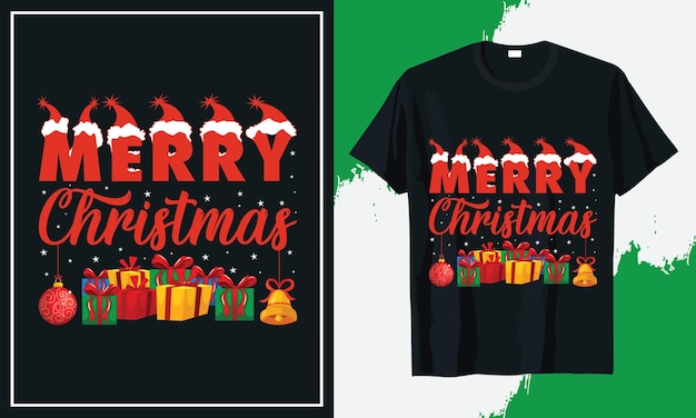 メリークリスマスデザインTシャツ