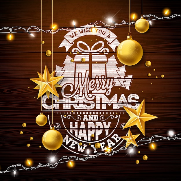 Vector merry christmas design