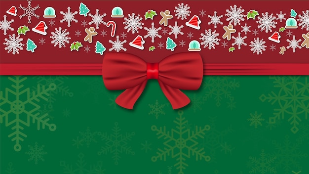 Vector merry christmas festival background holiday. xmas decorations season