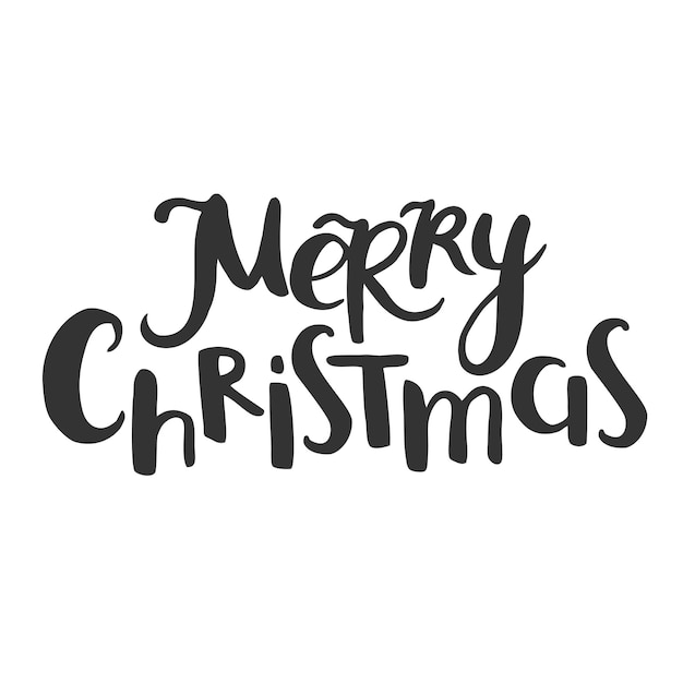 Merry Christmas fun lettering