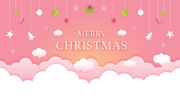 Vector merry christmas greeting background