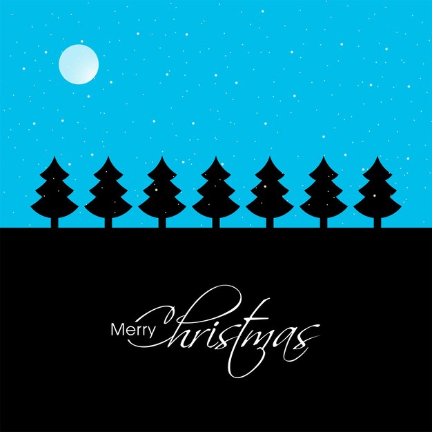 Vector merry christmas greeting card for the celebration of christian community festival