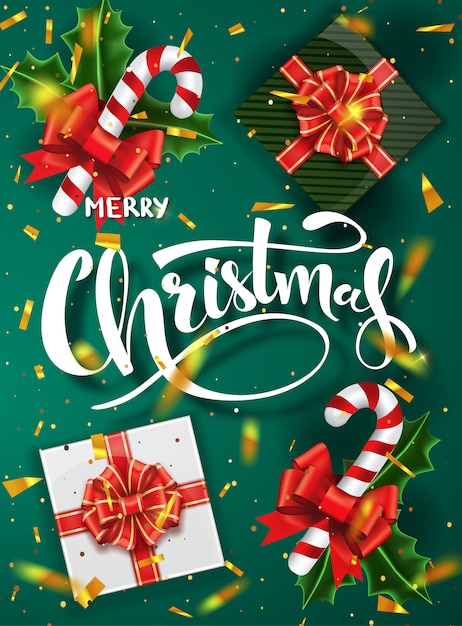 Merry christmas greeting card