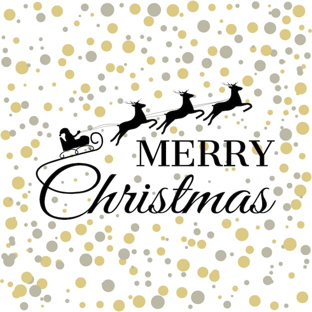 Merry Christmas greeting card