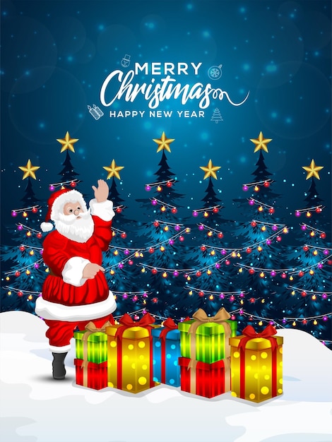 merry christmas greeting card
