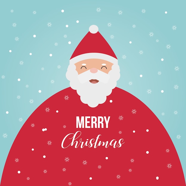 Vector merry christmas greeting card