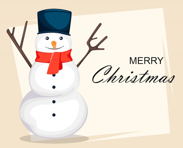 Merry Christmas greeting card