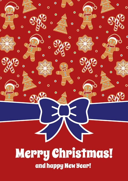 Merry christmas greeting card