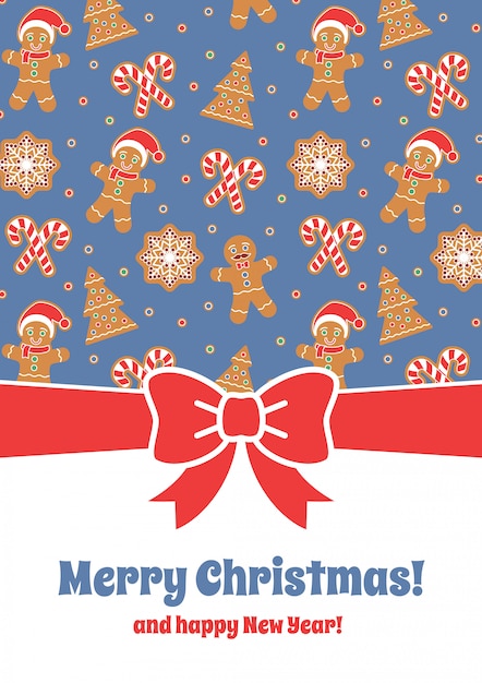 Merry Christmas greeting card