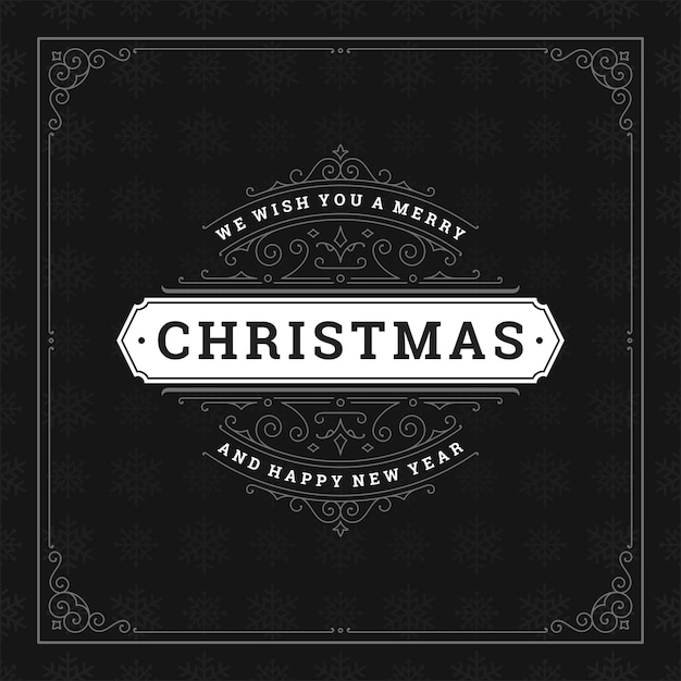 merry christmas greeting card