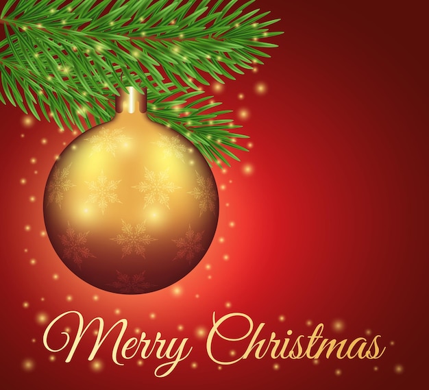 Premium Vector Merry christmas greeting holiday card design with text