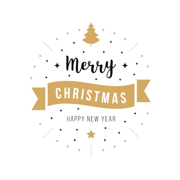 Merry christmas greeting text 