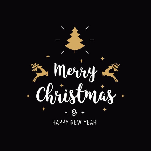 Merry christmas greeting text