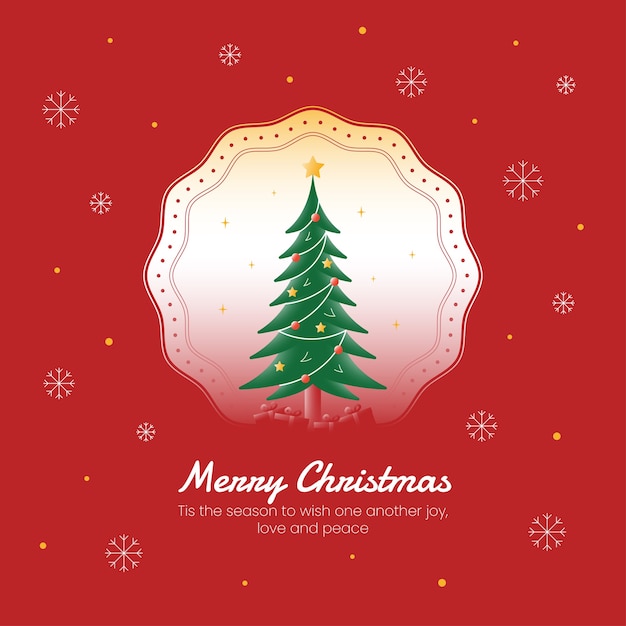 Merry christmas greeting wishes banner