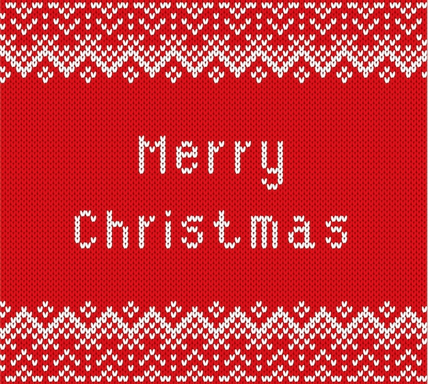 С Рождеством Христовым поздравления на вязаном текстурированном фоне.