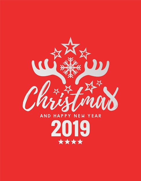 Merry christmas and happy new year 2019